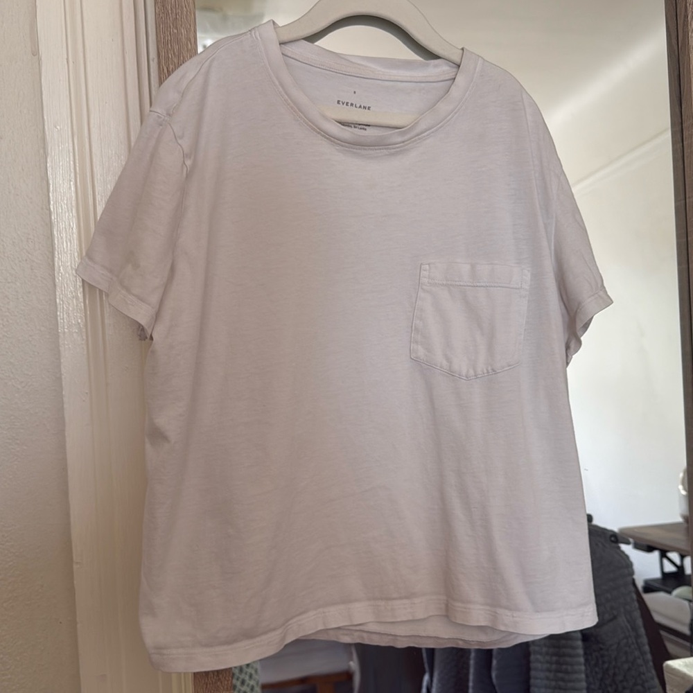 Everlane Organic Cotton Crew T-Shirt in White